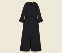 KLEID AUS LEINENMIX MIT CUTOUTS