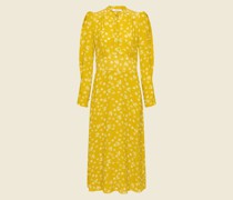 FLORALES MAXIKLEID MIT BETONTER SCHULTERPARTIE