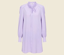 KLEID MIT RÜSCHENKRAGEN
