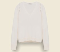 V-NECK PULLOVER MIT CUTOUTS