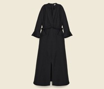KLEID AUS LEINENMIX MIT CUTOUTS