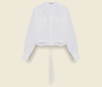 VERKÜRZTE BLUSE MIT KORDELZUG
