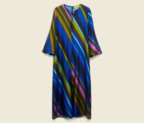 KLEID AUS SEIDENTWILL MIT SCHNÜRUNG