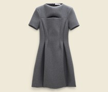 Kleid aus Woll-Flanell mit Cut-Out