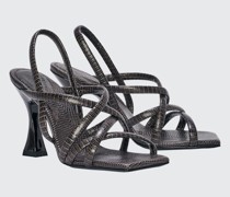 TEXTURED LUXE heeled sandal