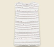 JERSEY TOP MIT VOLANTS