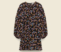 KURZES KLEID MIT FLORALEM PRINT