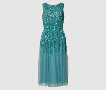 Cocktailkleid mit Paillettenbesatz
