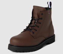 Boots aus Leder Modell 'SHORT LACE UP LEATHER BOOTS'