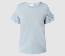 T-Shirt mit Lochspitze Modell 'Edena'