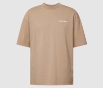 Oversized T-Shirt mit Label-Stitching