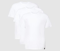 T-Shirt mit Rundhalsausschnitt im 3er-Pack