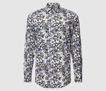 Regular Fit Business-Hemd mit floralem Muster Modell 'New Kent'