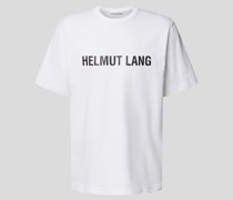 T-Shirt mit Label-Print