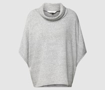 Strickpullover mit Wasserfall-Ausschnitt