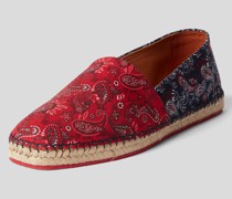 Espadrilles mit Paisley-Dessin