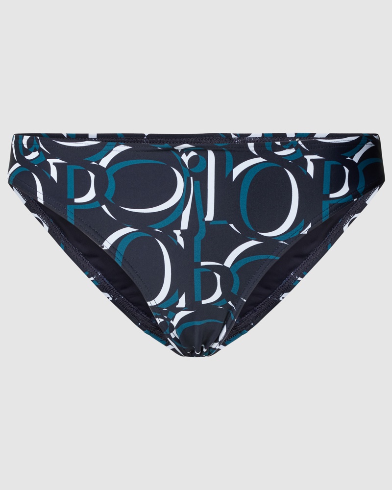 JOOP! Damen Bikini-Hose mit Allover-Muster Modell 'Marinha'