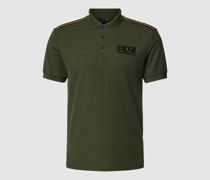 Poloshirt mit Label-Print