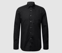 Slim Fit Business-Hemd aus Popeline
