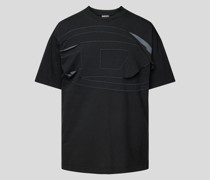 T-Shirt mit Label-Detail