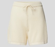 Shorts mit Lochmuster Modell 'JAEL'