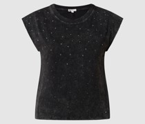 T-Shirt mit Zierperlen Modell 'Clarisse'