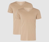 Body Fit T-Shirt aus Pima-Baumwolle im 2er-Pack