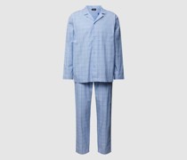 Pyjama mit Allover-Muster Modell 'Ian'