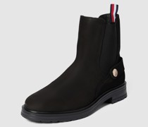 Chelsea Boots mit Label-Detail Modell 'COIN'