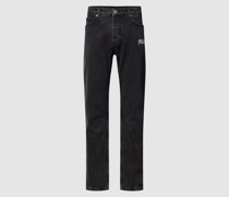 Jeans mit Label-Stitching Modell 'Carpe'