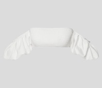 Bikini-Oberteil mit Smok-Details