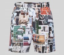 Shorts mit Allover-Motiv-Print