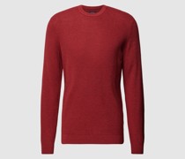Strickpullover mit gerippten Abschlüssen