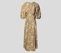 Midikleid mit Allover-Muster