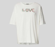 Oversized T-Shirt mit Statement-Stitching Modell 'Koko'
