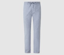 Regular Fit Hose aus Leinenmischung