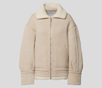 Strickjacke mit Teddyfell