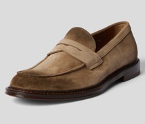 Penny-Loafer mit Brand-Details