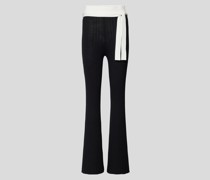 Flared Fit Leggings in Ripp-Optik