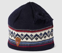 Beanie mit Allover-Muster Modell 'VAIL'