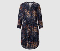 Knielanges Kleid mit Allover-Muster