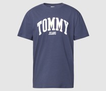 T-Shirt aus reiner Baumwolle mit Label-Print Modell 'COLLEGE POP'