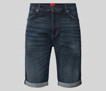 Tapered Fit Jeansshorts im 5-Pocket-Design Modell '634'