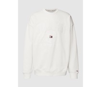 Sweatshirt mit Label-Stitching Modell 'REVERSE SLUB CREW'
