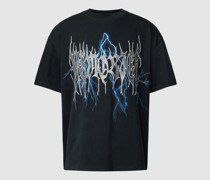 T-Shirt mit Motiv-Print Modell 'MEMORIES'