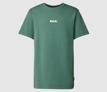 T-Shirt mit Rundhalsausschnitt und Label-Print