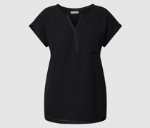 Blusenshirt mit V-Ausschnitt Modell 'ZAWOV'