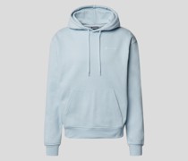 Hoodie mit Label-Stitching