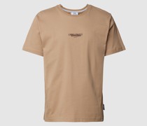 T-Shirt mit Label-Print