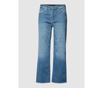 Cropped Jeans mit Fransen Modell 'Kira'